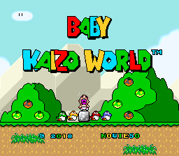 Baby kaizo World Title Screen