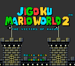 Jigoku Mario World 2 Title Screen