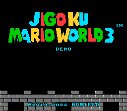 Jigoku Mario World 3 Demo Title Screen