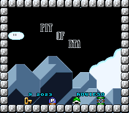 Jigoku Mario World Title Screen
